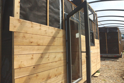 Une de nos tinyhouses en construction