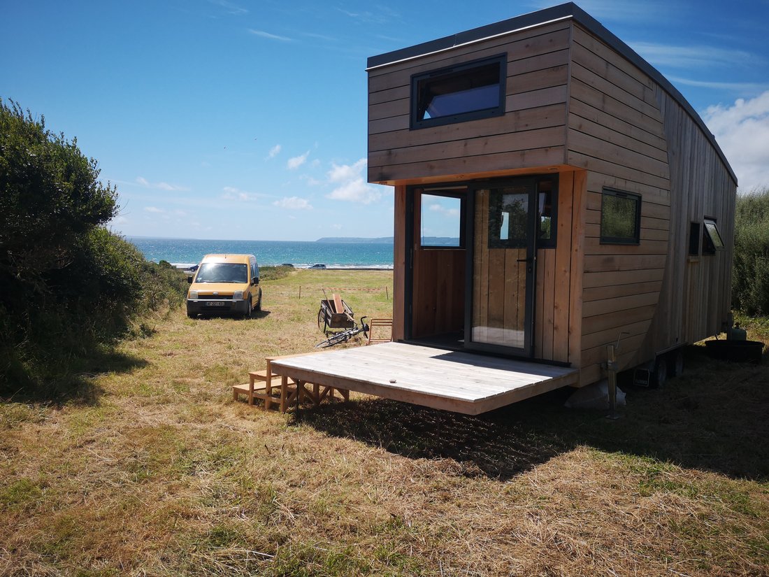 tiny house autonome en bord de mer, location à Telgruc dans le Finistère